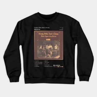 Crosby, Stills, Nash & Young - Deja Vu Tracklist Album Crewneck Sweatshirt